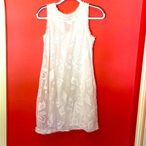 Ivory lightweight embroidered Max Studio sundress